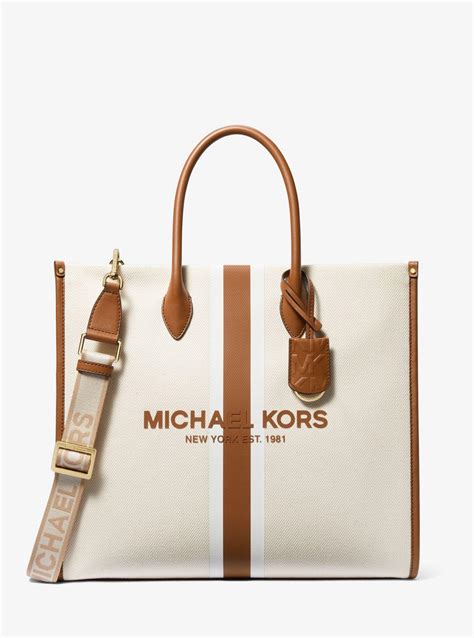 michael kors large canvas bag|mirella large canvas tote bag.